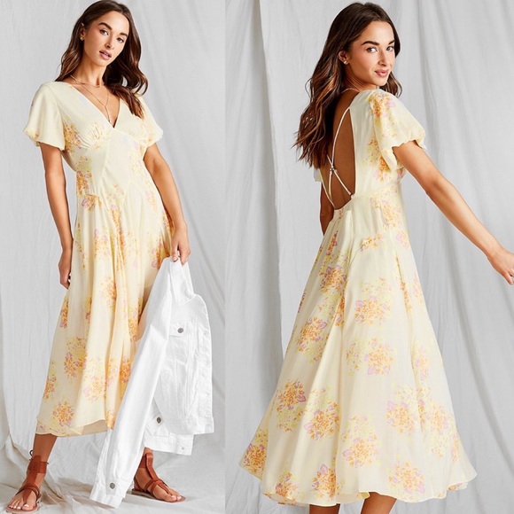 Free People Dresses & Skirts - Free People Laura Printed Midi Dress